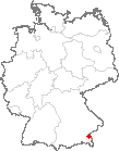 Karte Halsbach, Kreis Altötting